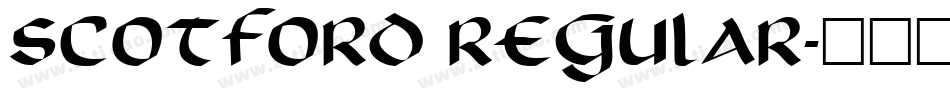 Scotford Regular字体转换